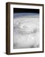 Hurricane Ike Covering More than Half of Cuba, from International Space Station-Stocktrek Images-Framed Photographic Print