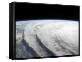 Hurricane Ike, from International Space Station-Stocktrek Images-Framed Stretched Canvas