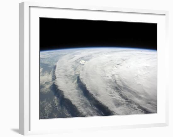 Hurricane Ike, from International Space Station-Stocktrek Images-Framed Photographic Print