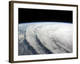 Hurricane Ike, from International Space Station-Stocktrek Images-Framed Photographic Print