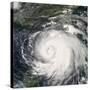 Hurricane Ike, from International Space Station-Stocktrek Images-Stretched Canvas