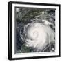 Hurricane Ike, from International Space Station-Stocktrek Images-Framed Premium Photographic Print