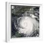 Hurricane Ike, from International Space Station-Stocktrek Images-Framed Premium Photographic Print