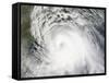 Hurricane Ike, from International Space Station-Stocktrek Images-Framed Stretched Canvas