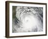 Hurricane Ike, from International Space Station-Stocktrek Images-Framed Photographic Print