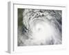 Hurricane Ike, from International Space Station-Stocktrek Images-Framed Photographic Print