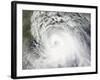 Hurricane Ike, from International Space Station-Stocktrek Images-Framed Photographic Print