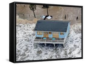 Hurricane Ike, Galveston, TX-null-Framed Stretched Canvas