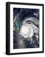 Hurricane Ike over Cuba, Hispaniola, and the Bahamas-Stocktrek Images-Framed Photographic Print