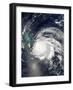 Hurricane Ike over Cuba, Hispaniola, and the Bahamas-Stocktrek Images-Framed Photographic Print