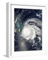 Hurricane Ike over Cuba, Hispaniola, and the Bahamas-Stocktrek Images-Framed Photographic Print