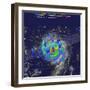 Hurricane Irma Rainfall, 3D Satellite Image-null-Framed Photographic Print