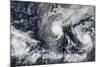 Hurricane Iselle and Hurricane Julio over the Pacific Ocean-null-Mounted Photographic Print