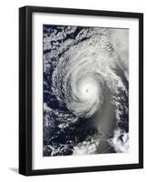 Hurricane Iselle over the Pacific Ocean-null-Framed Photographic Print