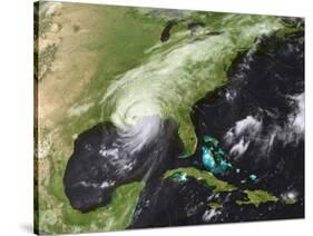 Hurricane Katrina Moved Ashore Over Southeast Louisiana and Southern Mississippi on August 29, 2005-Stocktrek Images-Stretched Canvas