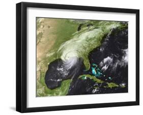 Hurricane Katrina Moved Ashore Over Southeast Louisiana and Southern Mississippi on August 29, 2005-Stocktrek Images-Framed Photographic Print