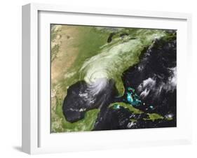 Hurricane Katrina Moved Ashore Over Southeast Louisiana and Southern Mississippi on August 29, 2005-Stocktrek Images-Framed Photographic Print