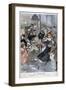 Hurricane on the Boulevards, Paris, 1900-Eugene Damblans-Framed Giclee Print