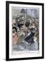 Hurricane on the Boulevards, Paris, 1900-Eugene Damblans-Framed Giclee Print