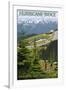 Hurricane Ridge, Olympic National Park, Washington-Lantern Press-Framed Art Print