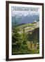 Hurricane Ridge, Olympic National Park, Washington-Lantern Press-Framed Art Print