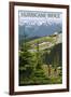 Hurricane Ridge, Olympic National Park, Washington-Lantern Press-Framed Art Print