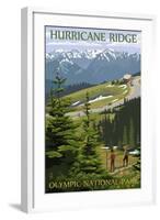 Hurricane Ridge, Olympic National Park, Washington-Lantern Press-Framed Art Print