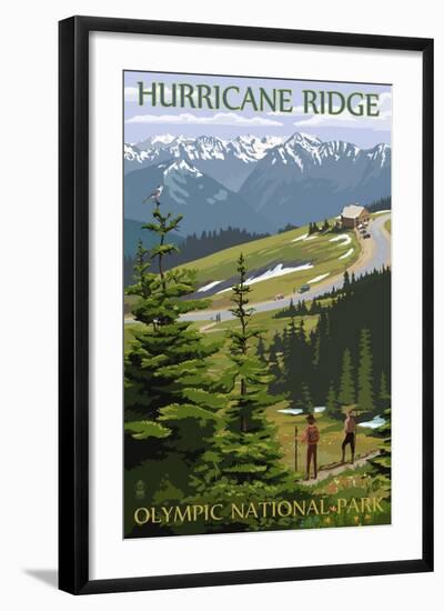 Hurricane Ridge, Olympic National Park, Washington-Lantern Press-Framed Art Print