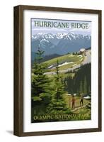 Hurricane Ridge, Olympic National Park, Washington-Lantern Press-Framed Art Print