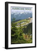 Hurricane Ridge, Olympic National Park, Washington-Lantern Press-Framed Art Print