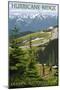 Hurricane Ridge, Olympic National Park, Washington-Lantern Press-Mounted Art Print