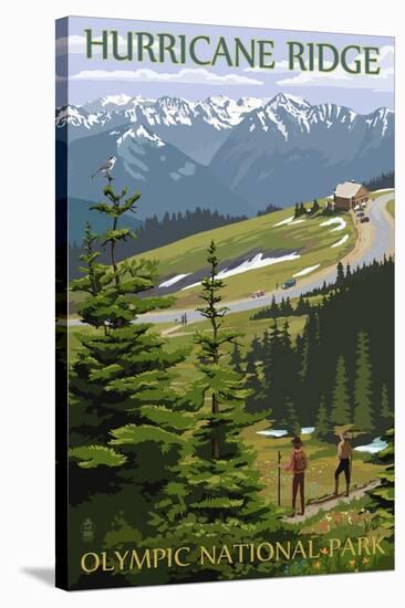 Hurricane Ridge, Olympic National Park, Washington-Lantern Press-Stretched Canvas