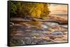 Hurricane River Flowing into Lake Superior at Sunset, Upper Peninsula of Michigan-Adam Jones-Framed Stretched Canvas