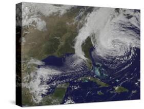 Hurricane Sandy Along the East Coast of the United States-Stocktrek Images-Stretched Canvas