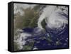 Hurricane Sandy Along the East Coast of the United States-Stocktrek Images-Framed Stretched Canvas