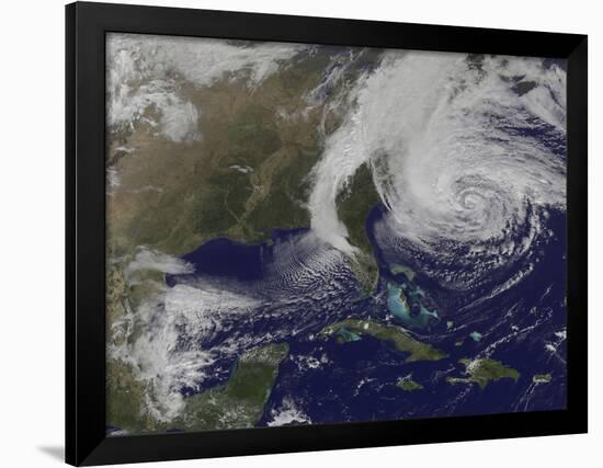 Hurricane Sandy Along the East Coast of the United States-Stocktrek Images-Framed Photographic Print