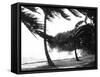 Hurricane Waves Strike the Seawall-null-Framed Stretched Canvas