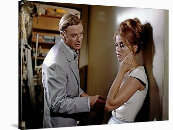 HURRY SUNDOWN, 1967 directed by OTTO PREMINGER Michael Caine and Jane Fonda (photo)-null-Stretched Canvas