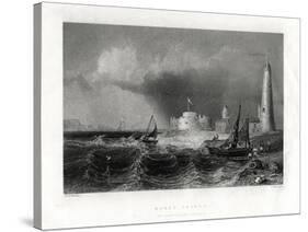 Hurst Castle, Portsmouth, 1860-W Mossman-Stretched Canvas