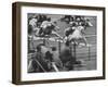 Hurtlers Competing at the Olympics-George Silk-Framed Photographic Print