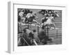 Hurtlers Competing at the Olympics-George Silk-Framed Photographic Print