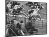 Hurtlers Competing at the Olympics-George Silk-Mounted Photographic Print