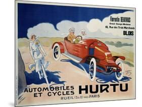 Hurtu Automobiles et Cycles-O'Galop-Mounted Art Print