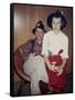Husband and Wife at a Costume Party, Ca. 1963-null-Framed Stretched Canvas