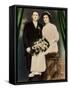 Husband and Wife in a Colorized Portrait, Ca. 1919-null-Framed Stretched Canvas