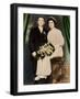 Husband and Wife in a Colorized Portrait, Ca. 1919-null-Framed Photographic Print