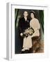 Husband and Wife in a Colorized Portrait, Ca. 1919-null-Framed Photographic Print