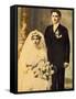 Husband and Wife in a Wedding Portait, Ca. 1916-null-Framed Stretched Canvas