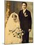 Husband and Wife in a Wedding Portait, Ca. 1916-null-Mounted Photographic Print