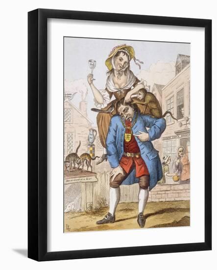 Husband and Wife Satirical-null-Framed Art Print